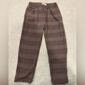 Zara Kids Gray Plaid Pants Size 8